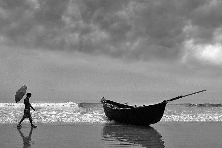 a boat on the beach